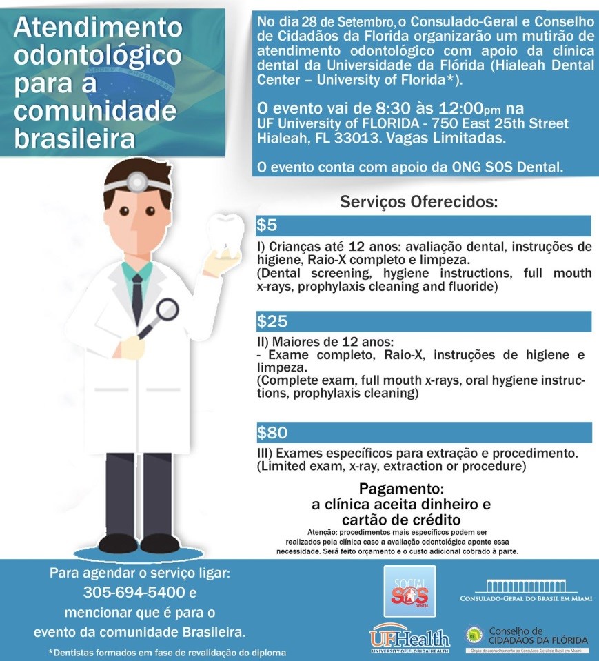 Atendimento odontológico para a comunidade