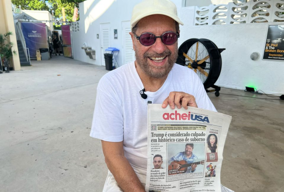 Bosco e o AcheiUSA, antes do show em Miami (Foto: AcheiUSA)