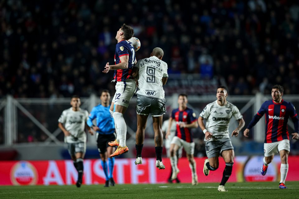 Paulinho anotou o 200º gol do Atlético-MG na história da Libertadores (Foto: Pedro Souza/Galo)