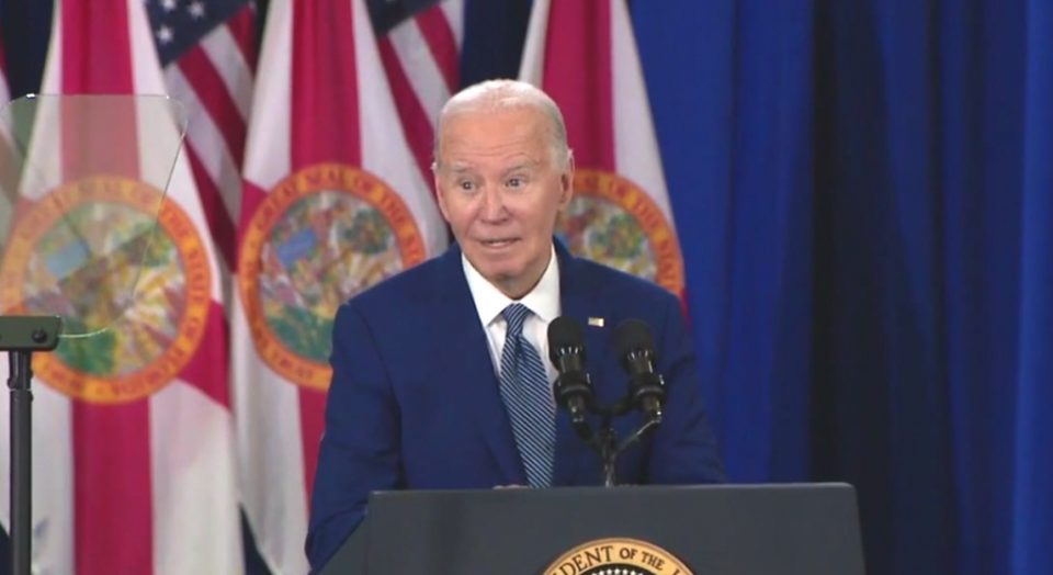 Biden alerta moradores da Flórida sobre risco de vida (Foto: Reprodução Fox News Tampa)