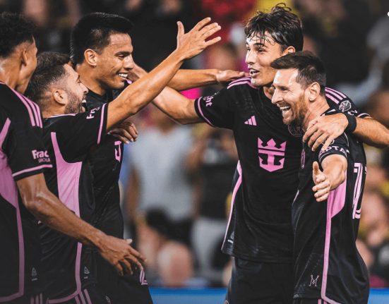 Lionel Messi e seus companheiros do Inter Miami CF garantiram vaga no Mundial de clubes da FIFA 2025, que se realiza nos Estados Unidos, com a vitória sobre o Columbus Crew (Foto: Inter Miami CF)