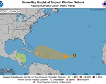 Flórida pode estar na rota de outro furacão até o final desta semana (Foto: NOAA)