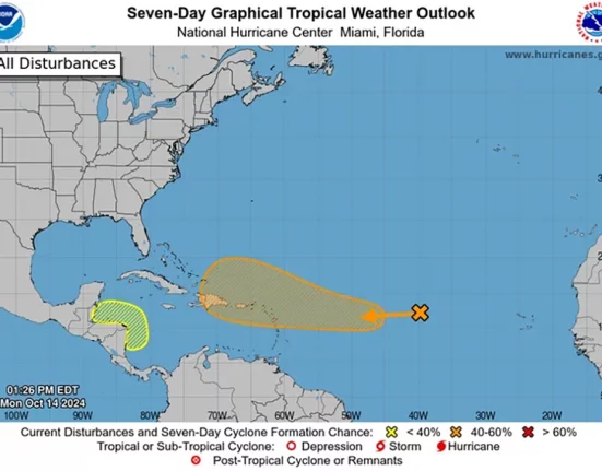 Flórida pode estar na rota de outro furacão até o final desta semana (Foto: NOAA)