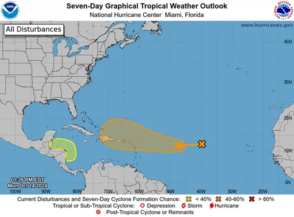 Flórida pode estar na rota de outro furacão até o final desta semana (Foto: NOAA)