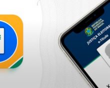 A justificativa pode ser feita pelo aplicativo e-Título, disponível para download no Google Play Store e na App Store (imagem site TSE)