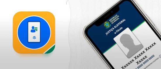 A justificativa pode ser feita pelo aplicativo e-Título, disponível para download no Google Play Store e na App Store (imagem site TSE)