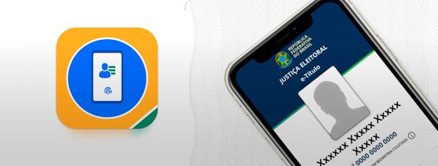 A justificativa pode ser feita pelo aplicativo e-Título, disponível para download no Google Play Store e na App Store (imagem site TSE)