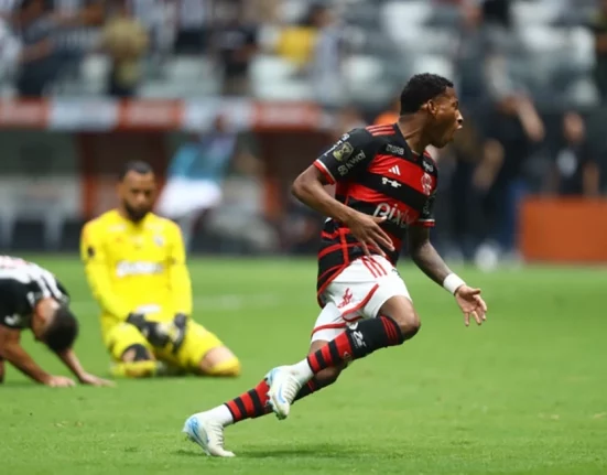 Gonzalo Plata, que havia substituído Michael, fez o gol da vitória que determinou mais um título para o clube da Gávea (Foto: Gilvan de Souza/CRF)