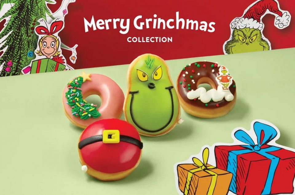 A Merry Grinchmas Donut traz três novos donuts inspirados no personagem clássico Grinch (Foto: Divulgação)