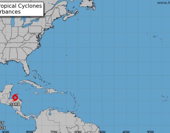 A previsão é de ventos de mais de 111 mph, com inundações e alertas de tempestade para a América Central (Foto: NHC)