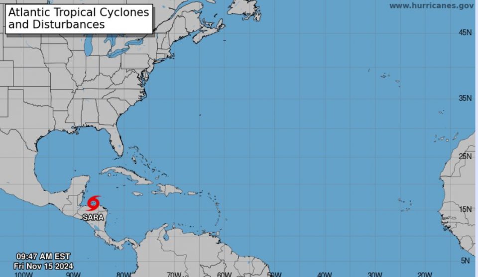 A previsão é de ventos de mais de 111 mph, com inundações e alertas de tempestade para a América Central (Foto: NHC)