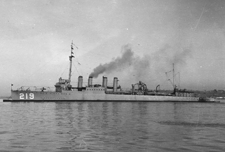 O navio foi descoberto no ano passado, mas o anúncio foi adiado até segunda-feira (11), que foi o Dia dos Veteranos nos EUA e o Dia da Lembrança na Austrália e na Grã-Bretanha (Foto: USS Edsall arquivo)