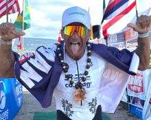 Atleta brasileiro Alessandro Medeiros rompe barreiras no Ultraman Kona, no Havaí (Foto: Divulgação)