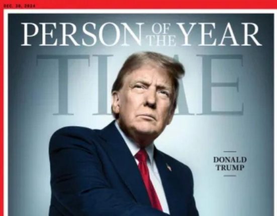 A primeira vez que o republicano recebeu o título da Time foi em 2016, após a conquista da presidência americana (Foto: reprodução)