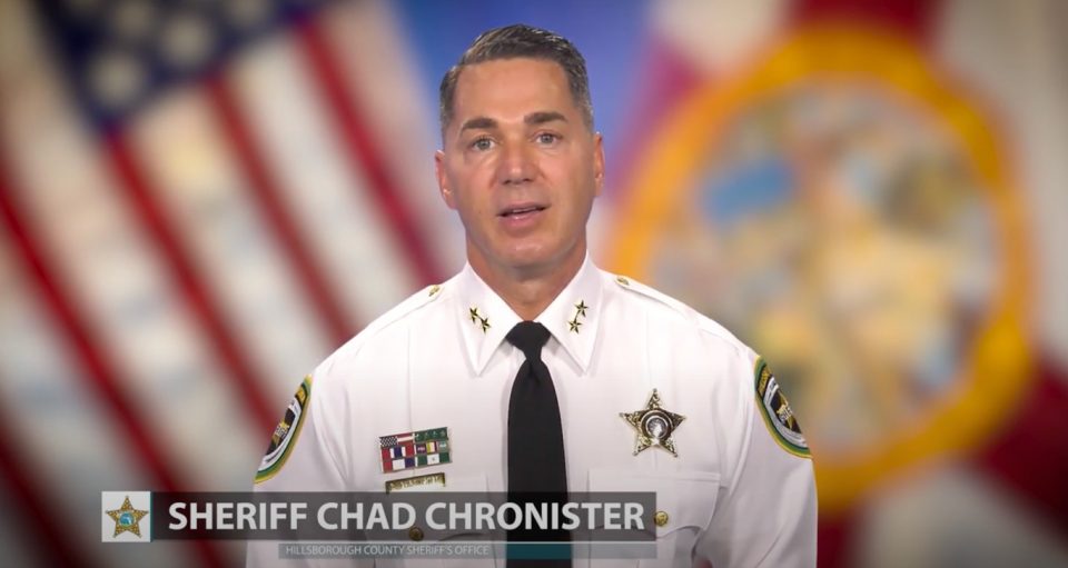 Como xerife de um dos maiores condados da Flórida, que inclui a cidade de Tampa, de tendência mais liberal, Chad Chronister há muito se retrata mais como um centrista (Foto: teamhcso.com)