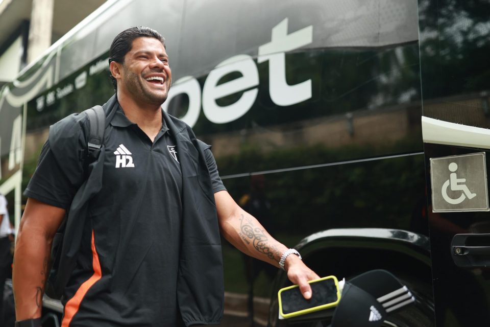 Atacante Hulk em viagem do Galo para os EUA (Foto: Pedro Souza/Atlético-MG)